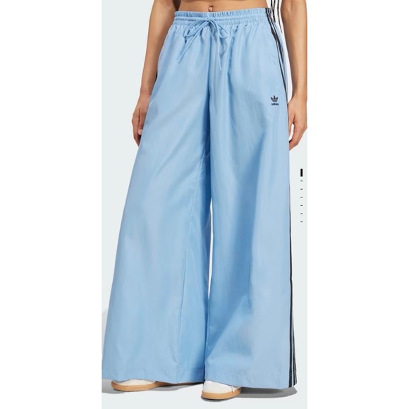 ADIDAS Originals Women Medium  Adicolor Firebird Oversized Track Pants Ash Blue - Picture 5 of 8